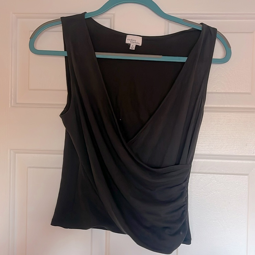 Madison & Berkeley faux wrap tank top